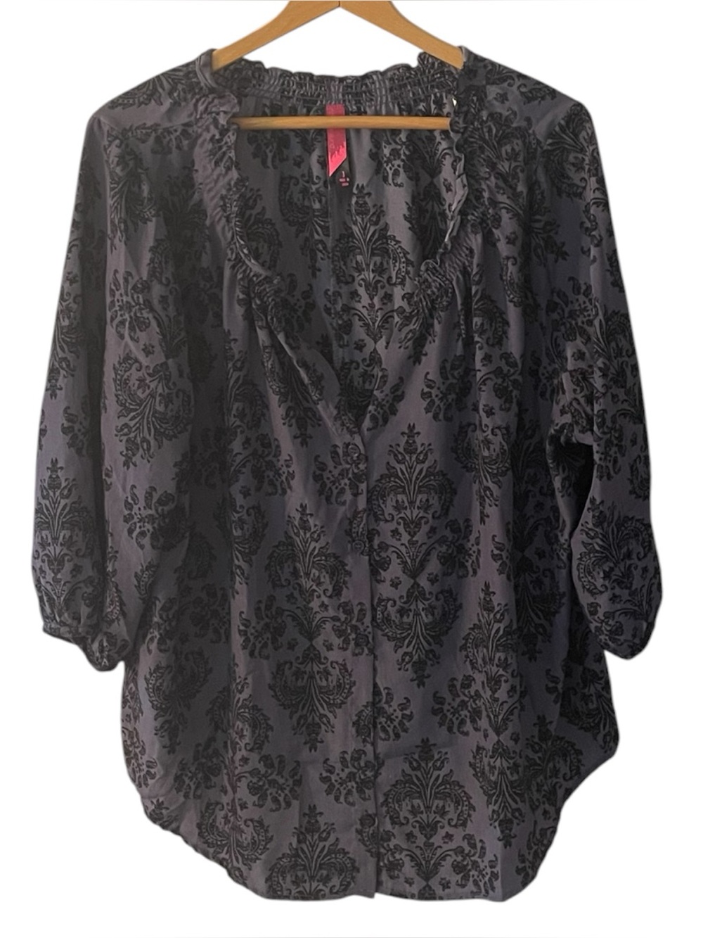 F8- womens cute purple top size 2x PURE ENERGY